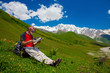 Hiking in Caucasus mountains