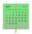 Calendar for April 2014