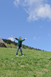 Photo: Woman rejoicing in the sunshine Woman rejoicing in the sunshine
