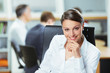 Smiling young business woman