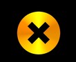 Close golden symbol