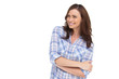 Smiling woman with arms crossed
