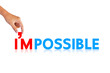Hand and word "I'm possible"