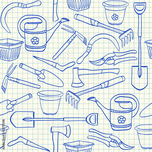Vector: Illustration of gardening tools Illustration of gardening tools