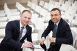 Businessmen working