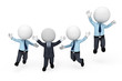 3d white people as business man