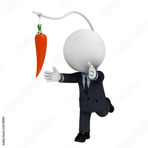 Illustration: 3d white people as business man 3d white people as business man