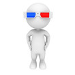 3d white people