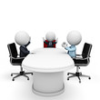3d white people as business man