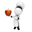 3d white people as chef