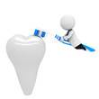 3d white people as dentist