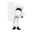 3d white people as chef