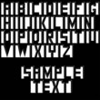 Vector: Abstract Font Design Abstract Font Design