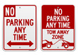 Vector: No Parking Sign No Parking Sign