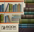 Book stacks on shelf