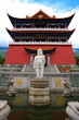 In a Buddhist temple. Dali. China.