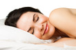 Portrait of beautiful  sleeping woman