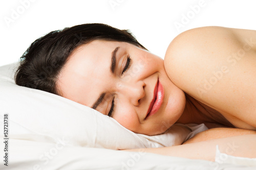 Photo: Portrait of beautiful sleeping woman Portrait of beautiful sleeping woman