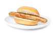 Bratwurst mit Brötchen