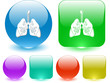 Lungs. Vector interface element.