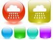 Rain. Vector interface element.