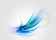 Vector: abstract blue shape abstract blue shape