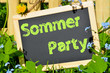 Gartenparty Sommerfest Schild