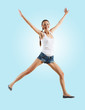 Modern style dancer posing