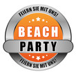 5 Star Button orange BEACH PARTY FSMU FSMU