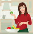 Pregnancy and healthy food