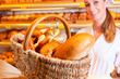 Female baker in her bakery