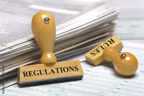 Photo: regulations and rules regulations and rules