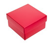 Red cardboard box