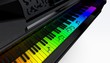 Musica pianoforte tastiera concerto note 3d