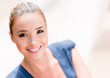 Business woman smiling
