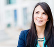 Thoughtful business woman