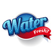 Drinking and Water Label vector
