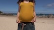 Video: pregnant showing her belly pregnant showing her belly