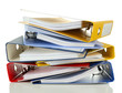 Bright Office Folders Isolated...