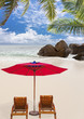 plage paradisiaque aux Seychelles