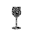 Glass with hearts