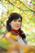 Portrait of brunette woman