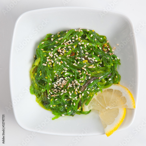 Photo: japanese Chuka Wakame seaweed salad with white sesame sauce japanese Chuka Wakame seaweed salad with white sesame sauce