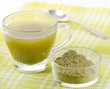 Photo: powdered green tea powdered green tea