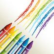 Colorful crayons