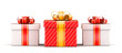 Three gift selection concept