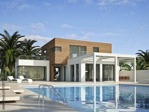 Illustration: Villa 2 mit Pool Villa 2 mit Pool