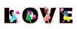 Love text and children