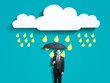 man with umbrella