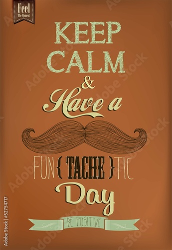  Have A Fun - tache - tic Day Typographical Background